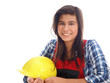 © Lucky Dragon USA - smiling girl with construction helmet
