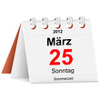 Kalender - 25.03.2012 - Sommerzeit