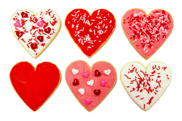 Wall Mural - Heart-shaped cookies for Valentines Day