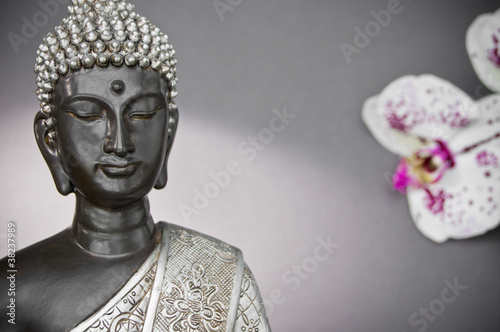Obraz na płótnie canvas dwuczęściowy "dyptyk" Buddhaorchid