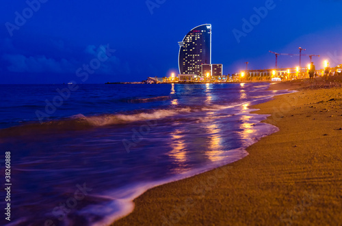 Plakat na papierze fotorealistycznym Barcelona, ​​Hiszpania