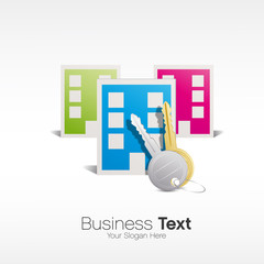 Wall Mural - logo business