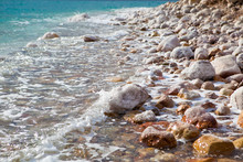 Mineral Salts On Coast Of The Dead Sea,