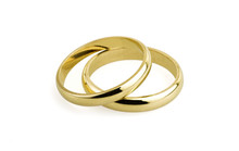 Old Wedding Rings (clipping Path )