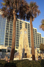 Clock Tower On The Beach