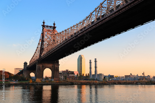 Fotoboard na płycie Most queensboro