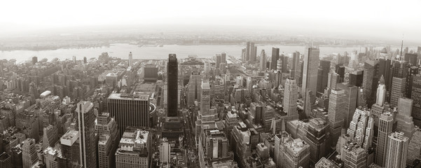 Fototapete - New York City Manhattan skyline aerial view panorama