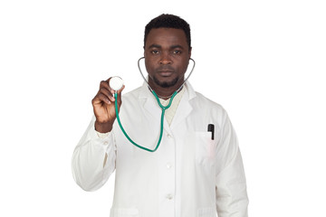 Wall Mural - African american doctor making a medical examination