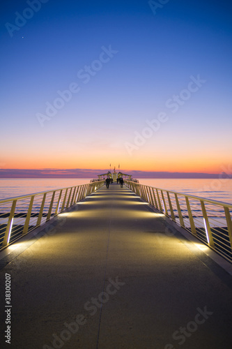 Tapeta ścienna Molo przy lido di camaiore Italy