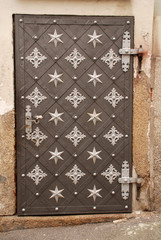 Wall Mural - Ornate antique metal door