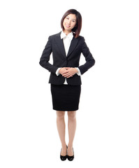 Poster - portrait of young asian woman smile standing