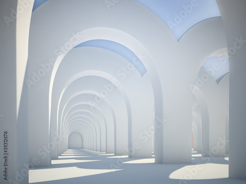 Naklejka dekoracyjna Abstract architecure arches