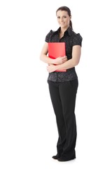 Wall Mural - Businesswoman with folder