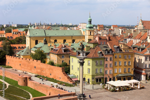 Naklejka samoprzylepna Stare miasto w warszawie