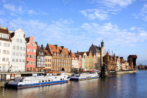 Obraz na płótnie canvas dwuczęściowy "dyptyk" Gdańskie stare miasto w polsce