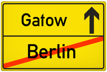 Wall Mural - Schild Gatow Berlin