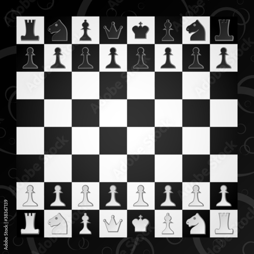 Board z aluminiowym obramowaniem Szachy
