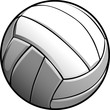 Volleyball Ball Vector Image Icon.