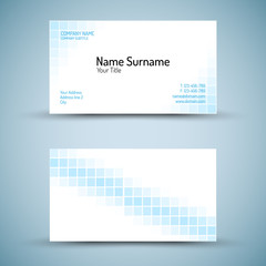 Set of modern vector business card template