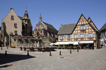 Poster - Burg und St. Leo-Kapelle in Eguisheim