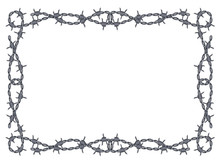 Barbed Wire Frame Vector