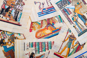 Wall Mural - Fragment of egyptian papyrus