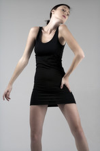 Young Woman In Little Black Dress