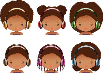 Headphones set