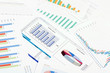 © Vladimir Voronin - Graphs, charts, business table. workplace of business people