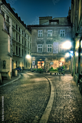 Naklejka na drzwi The Lane of Unfaithful Thomas in Cracow