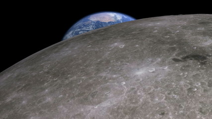 Wall Mural - earth moon 03