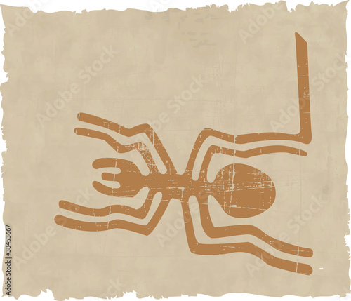 Fotoboard na płycie Zestaw linii nazca - ilustracji wektorowych