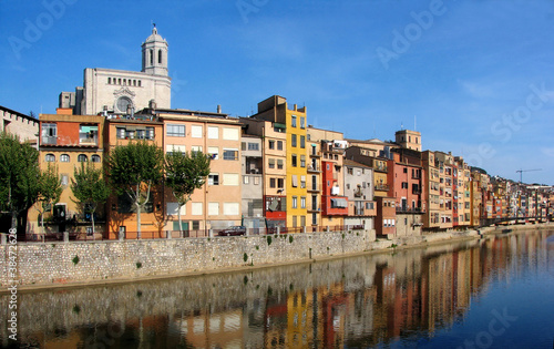 Plakat na papierze fotorealistycznym Girona, Hiszpania, Katalonia