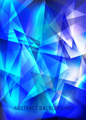 Wall Mural - blue techno shiny background
