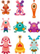 cartoon Monsters icons set