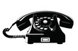 © Diverser - Old Style Green Analog Phone With Curly Cord
