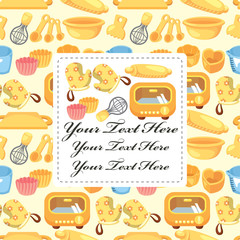 Wall Mural - baking card