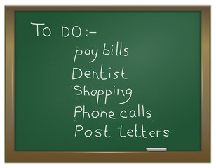 To do list.