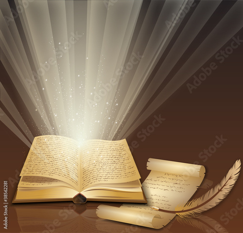 Board z aluminiowym obramowaniem Magiczna książka