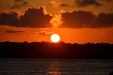 Sunset On The Tolomoto River St Augustine Florida Usa