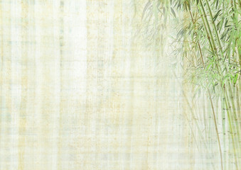 Chinese background with bamboo texture