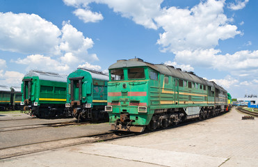 Sticker - Locomotives in the depot