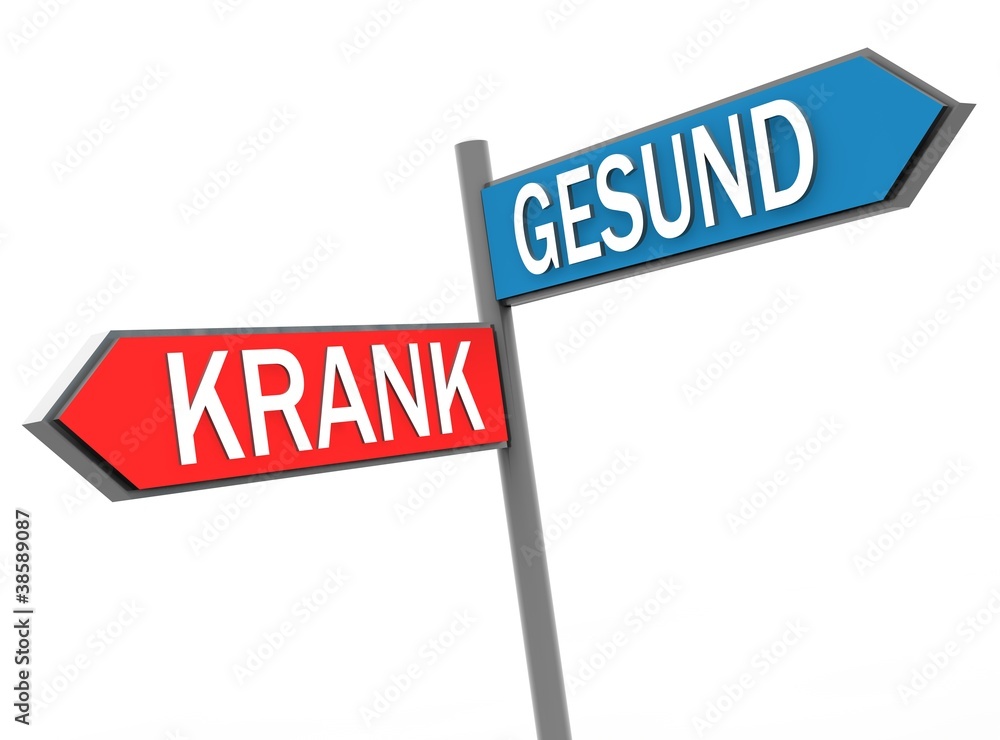 Stock-Illustration „krank gesund“ | Adobe Stock