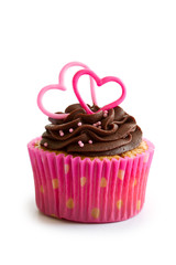 Canvas Print - Valentine cupcake