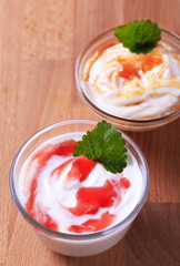 Poster - Yogurt or quark with jelly