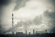 © tarczas - dirty smoke and pollution produced by chemical factory