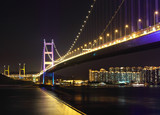 Fototapeta  - Tsing Ma Bridge at night