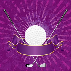 Wall Mural - purple grunge golf