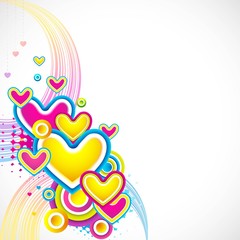 Wall Mural - Colorful Love Card