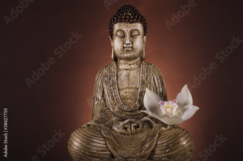 Obraz na płótnie canvas dwuczęściowy "dyptyk" Budda w koncepcyjnym zen